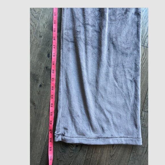 Skims Velour Wide Leg Lounge Pants Size M Brown Taupe Pull-On Athleisure - Picture 7 of 8
